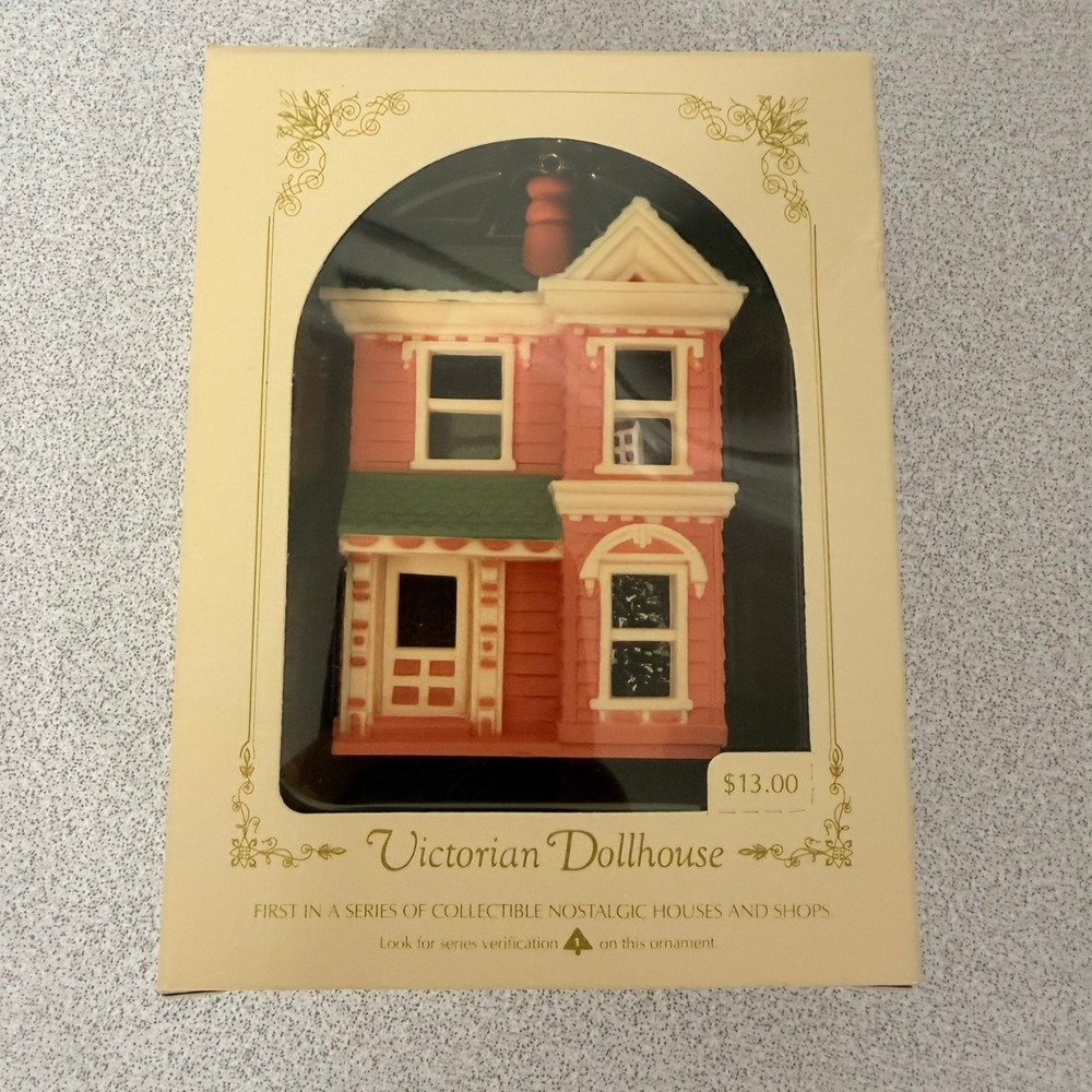 Hallmark Victorian Dollhouse Ornament 1984 Christmas Holiday Miniature Scale